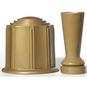 Bronze Cemetery Vase, Bronze ForeverSafe Vase, Bronze Cemetery Flower Vase, Bronze Staked Vase, Bronze Burial Urn, Bronze Water Tight Urn