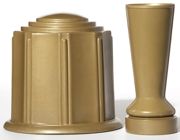Bronze Urn & Vase Set
